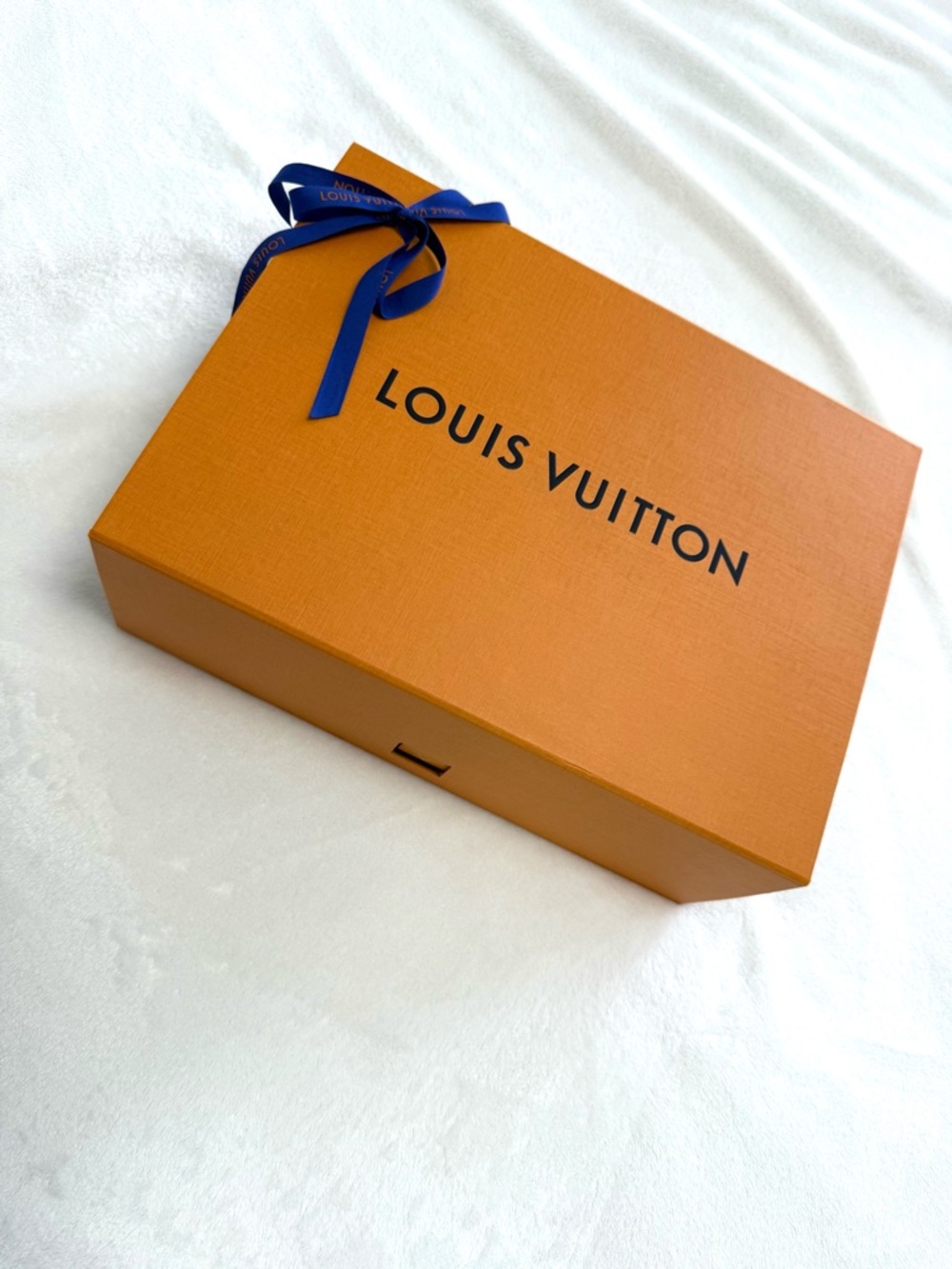 Louis Vuitton Gift Box with Blue Ribbon